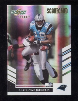 83 Keyshawn Johnson 2007 Score Select Scorecard /100 Carolina Panthers - Image 1 of 2