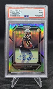 2022 Panini Prizm Chris Olave RC Auto PSA 9 MINT Saints Rookie #310 - Bild 1 von 2