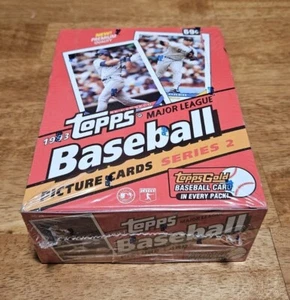 1993 Topps Baseball Series 2 Wax Pack Box FACTORY SEALED 36 pks w/ Gold Cards - Picture 1 of 4