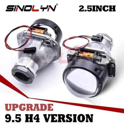2.5 Inch H4 Bi Xenon Projector Lens For H4 Headlight Upgrade D2S D2H HID LED - Image 1 of 4