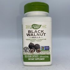 Nature's Way Black Walnut Hulls 1000mg 100 Veg Capsules Natural Digestive C89