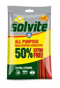 Solvite Bustina di pasta per carta da parati multiuso 3 rotoli 68 g 368831 - Foto 1 di 1