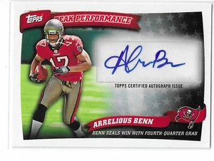 Topps Arrelious Benn Peak Performance 2010 automático #PPA-AB TAMPA BAY BUCCANEERS - Imagen 1 de 2