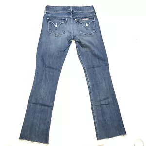 Hudson USA Womens Blue Denim Jeans Pant Size 26 Inseam 29 Two Button - Picture 1 of 10