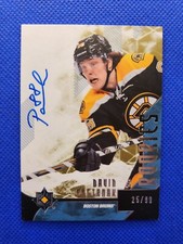 2014-15 UD ULTIMATE COLLECTION #87 ROOKIE AUTO /99 SP DAVID PASTRNAK - BRUINS