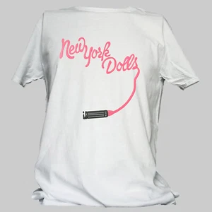 New York Dolls Punk Rock Short Sleeve White Unisex T-shirt S-3XL - Picture 1 of 1