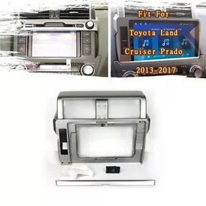 Best Fascia Stereo Radio Bezel Panel Frame For Toyota Land Cruiser Prado 2013-17 - Picture 1 of 1