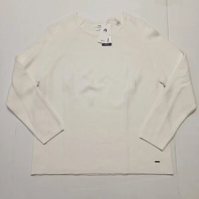 Nuevo $215 BRAX Cuello Redondo Tejido TÉRMICO Suéter Mujer XL X-LARGE Marfil Algodón LESLIE Foto 1 de 4