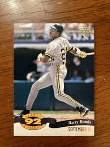 1993 Upper Deck Season Highlights #HI5 Barry Bonds / Pittsburgh Pirates