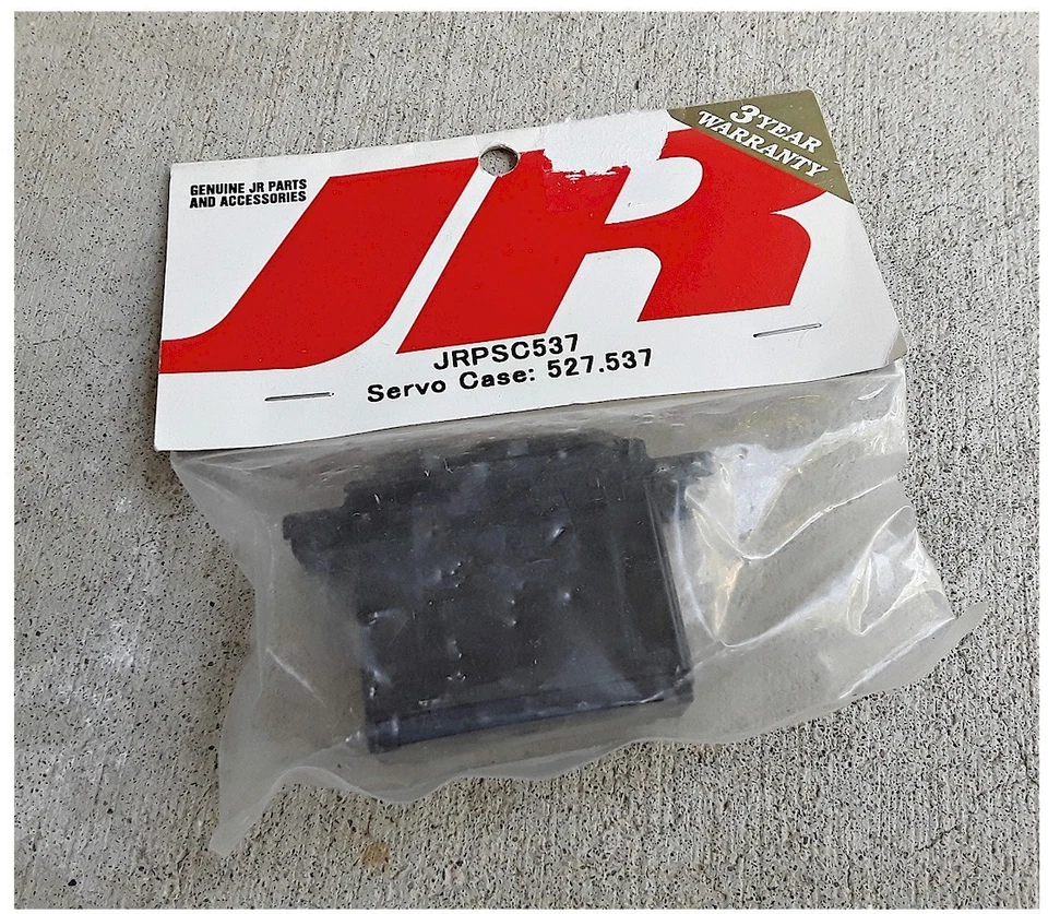 Radio Servo Estuche De Colección RC JR Plástico Negro (1) JRPSC537 527 537 Antiguo Stock Nuevo En Caja Foto 1 de 1
