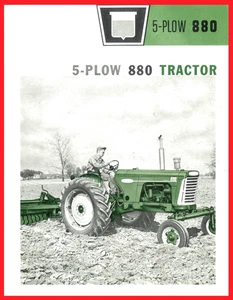 Oliver 5-Plow 880 Tractor Color Brochure with Specifications - Picture 1 of 12