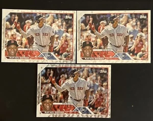 2023 Topps Series 1 RAFAEL DEVERS Collectors Super Box Silver Foil Red Sox (3) - Picture 1 of 9