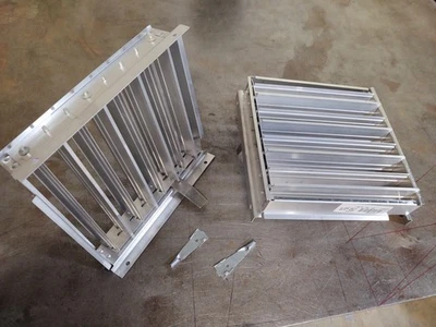 2件装9英寸x9英寸Titus AG95AA铝制对面刀片阻尼器 — 第 1/4 张图片