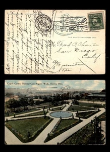 Mayfairstamps US 1910 Dayton to San Diego CA English Gardens Postcard aat_40363 - Picture 1 of 2