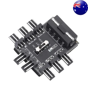 Fan Hub Board12V Power Supply Cooler Cooling Speed Controller for 8-way Fans - Afbeelding 1 van 3