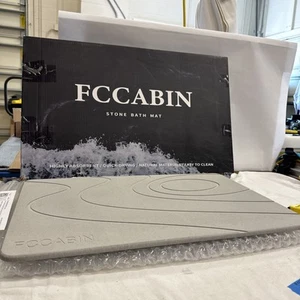 Stone Bath Mat Diatomaceous Earth Shower Mat, Non Slip Super Absorbent Quick Dry - Picture 1 of 6