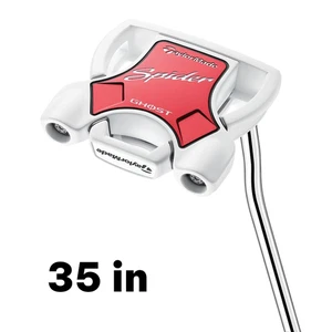 TaylorMade Spider Ghost White Putter Double Bend 35in Steel Shaft Right-Handed - Picture 1 of 7