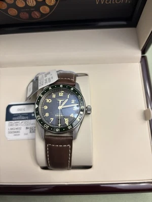 Longines Spirit Zulu Time 39 mm verde/antracita GMT - Caja y papeles Foto 1 de 4
