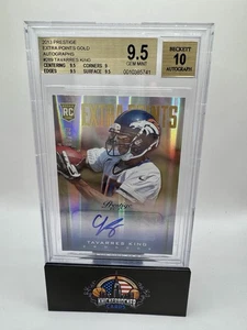 2013 Prestige Extra Points Gold Autographs 9/50 Tavarres King RC #289 Broncos - Picture 1 of 2