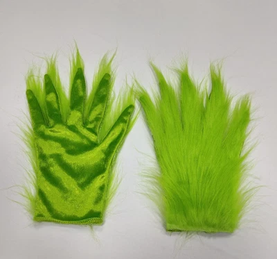 The Grinch Furry Fur Set Gloves Xmas Christmas Cosplay Costume - Image 1 of 3
