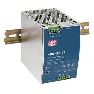 MEAN WELL NDR-480-24 POWER SUPPLY AC/DC 24V 480W - Picture 1 of 11