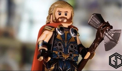 LEGO Marvel Phoenix Customs PCB Armorless Thunder Thor Odinson Minifigure NEW - Image 1 of 4