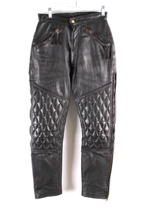 Vintage Langlitz Goatskin Leather Padded Motorcycle Pants Breeches Women's 27x29 - Bild 1 von 10