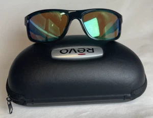 REVO RE 4071-01 HARNESS 61-16 135 Polished Black Frame Mirrored Polarized - Picture 1 of 12
