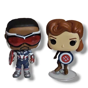 Funko Pop! Marvel Loose Pop Lot of 2 - Captain Carter and Sam Wilson - Picture 1 of 4