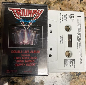 Vintage 1985 TRIUMPH Stages Live Rock Concert Cassette Tape Rare NICE - Picture 1 of 4