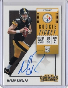 Mason Rudolph 2018 Contenders Autogramm #125B Pittsburgh Steelers Oklahoma State - Bild 1 von 2