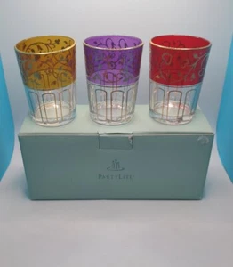 PartyLite Votive Holder Trio Global Fusion Retired NIB P8372 New Old Stock - Picture 1 of 12