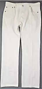 levis mens jeans 36x32 501 White button fly no flaws ***see condition Desc*** - Picture 1 of 16
