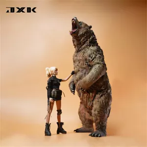 JXK 1/6 Brown Bear Model Realistic Fierce Animal Soldier Scene GK Decoration Toy - Picture 1 of 14