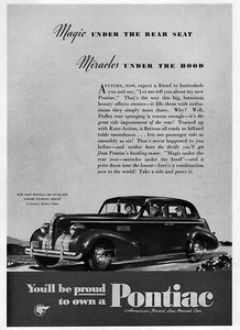 Pontiac Deluxe Touring Limousine "Wunder" von 1939 Originalanzeige  - Bild 1 von 1