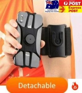 Armband Phone Holder 4-6.5" Iphone Samsung Sport Gym Running Blackππ π - Picture 1 of 12
