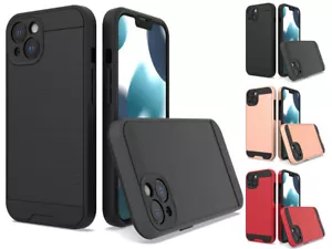 for iPhone 13 6.1" Case Brushed Texture Shockproof Protector Cover+PryTool - Picture 1 of 6