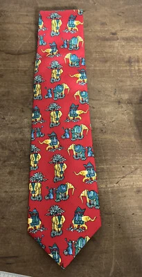 Gravata Beaufort design elefante feito na Itália - Imagem 1 de 4