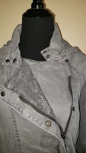 Max Jeans Military style Hooded NWT Utility Jacket w/Pockets Size L - Picture 1 of 12