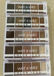 5~Wet N Wild Eyeshadows~Mix~New~ My Lucky Charm/Walking On Eggshells/Camoflaunt - Picture 1 of 5