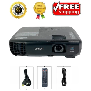Epson PowerLite 1222 3LCD Projector Wireless 3000 ANSI HD 1080i HDMI w/Bundle - Picture 1 of 9