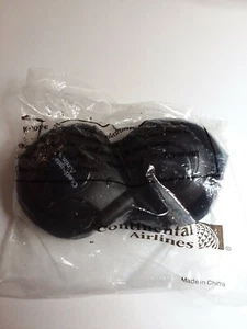 Vintage Continental Airlines Headphones Earphones in Original Bag Never Opened - Picture 1 of 3