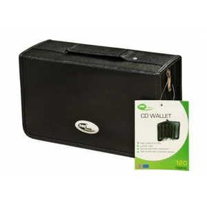1 x 120 Capacity PU LEATHER CD DVD Wallet Carry Case Holder Bag Storage Neo - Picture 1 of 3