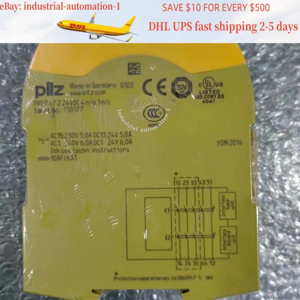 1pcs new PILZ 750177 safety relay PNOZ S7.2 24VDC 4n/o 1n/c Foto 1 de 1