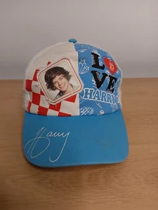 One Direction 1D Love Harry Styles Trucker Hat One Size Blue White Merch 2012 - Picture 1 of 12