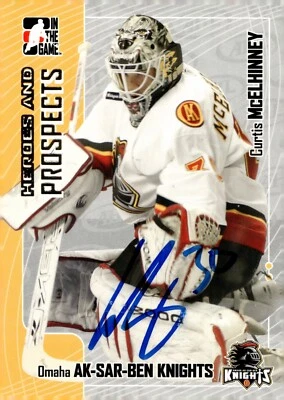 Curtis McElhinney - Signed 2005-06 In The Game Heroes And Prospects Card #249 - Image 1 of 2