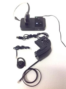 Bezprzewodowy zestaw słuchawkowy JABRA PRO H7D z adapterem sieciowym, podstawowa ładowarka 9400Bs, Jabra Gn100 - Zdjęcie 1 z 15