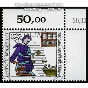 KBWZ Bund 1490, Sonderstempel BERLIN, Apothekerberuf (08.01.1991) - Picture 1 of 1
