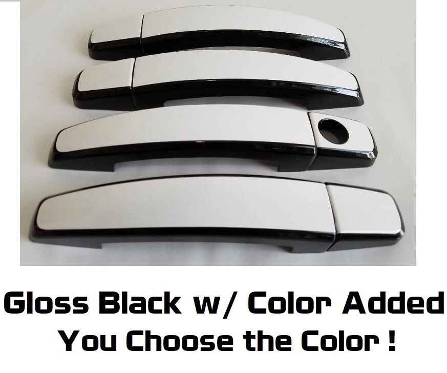 Cubiertas de manija de puerta Buick LaCrosse 2009-2016 negro brillante y color TÚ ELIGES CLR Foto 1 de 4