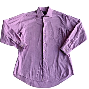 Dockers Mens Dress Shirt Pink M 15-15.5 32/33 100% Cotton Iron Free - Picture 1 of 6